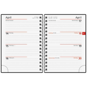  Taschenkalender mit Spirale 2027 von rido idé, DIN A6, blau 