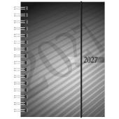  Taschenkalender mit Spirale 2027 von rido idé, DIN A6, anthrazit 