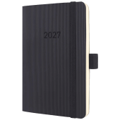  Taschenkalender Conceptum 2027 von Sigel, DIN A6, schwarz 