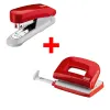 novus Locher und Heftgeräte Set E210/E15 rot