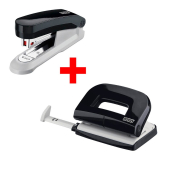  novus Locher und Heftgeräte Set E210/E15 schwarz 