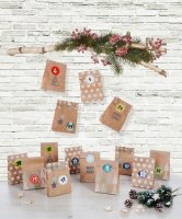 folia Adventskalender NATURE mehrfarbig