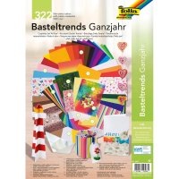 folia Bastelset Ganzjahr Bastelkoffer 322-teilig, mehrfarbig