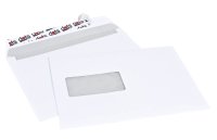 250 Briefumschläge von dots, haftklebend, mit Fenster, 90 g/qm, DIN C5