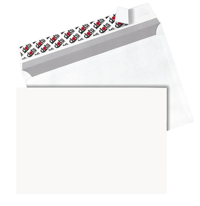 250 dots Briefumschläge DIN Lang mit oder ohne Fenster haftklebend 
