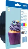  Original Brother LC-123 RBW BP Tintenpatrone MultiPack C,M,Y (ca. 600 Seiten) 