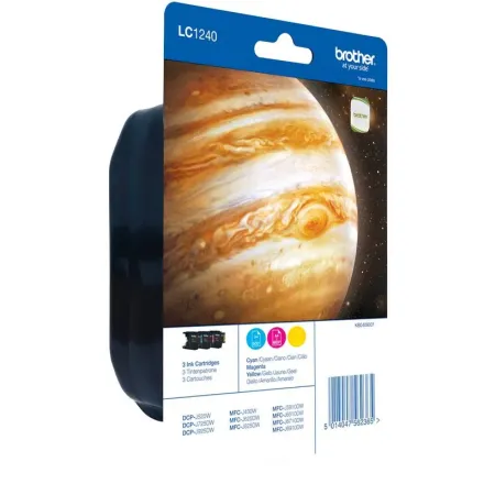 Original Brother LC-1240 RBW BP Tintenpatrone MultiPack C,M,Y (ca. 600 Seiten)