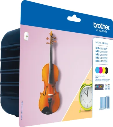 Original Brother LC-127XL+LC-125XL LC127XLVALBPDR Tintenpatrone MultiPack Bk,C,M,Y Blister (ca. 1.200 Seiten)