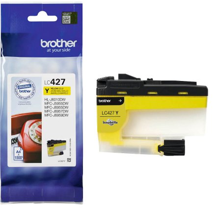 Original Brother LC427Y LC-427Y Tintenpatrone gelb (ca. 1.500 Seiten)