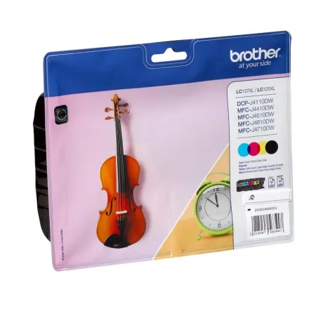 Original Brother LC-127 XL VAL BP Tintenpatrone MultiPack Bk,C,M,Y (ca. 1.200 Seiten)