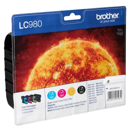 Original Brother LC-980 VAL BP Tintenpatrone MultiPack Bk,C,M,Y