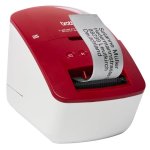 Brother QL-600R Etikettendrucker, rot