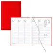  Buchkalender Wochenplaner 2027 von Lediberg, DIN A5, rot 