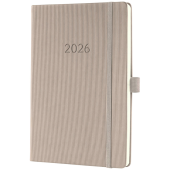  Buchkalender Conceptum 2026 von Sigel, DIN A5, taupe 