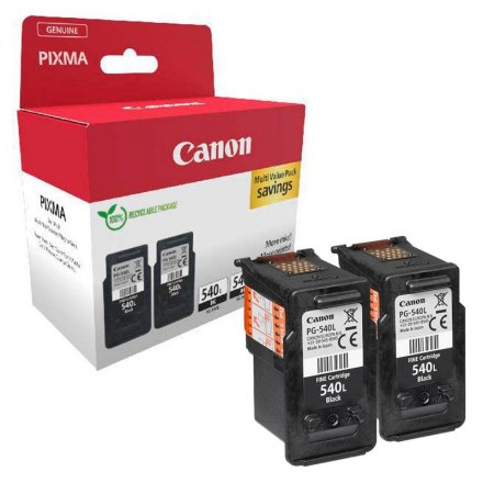 Original Canon PG-540L Twin 5224B020 Tintenpatrone schwarz pigmentiert Doppelpack (ca. 300 Seiten)