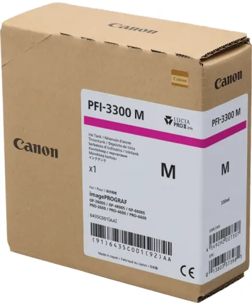 Original Canon PFI-3300m 6435C001 Tintenpatrone magenta (ca. 330 ml)