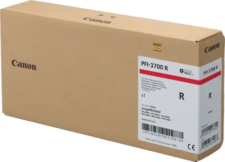 Original Canon PFI-3700r 6449C001 Tintenpatrone rot (ca. 700 ml)