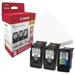 Original Canon PG-540L+CL-541XL 5224 B 015 Tintenpatrone Multipack 2x schwarz +1x color +50 Blatt Fotopapier PVP