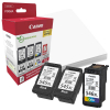  Original Canon PG-545XL+CL-546XL + 10x15 cm Fotopapier 50 Blatt PG-545+CL-546XL 8286 B 015 Tintenpatrone Multipack schwarz + color PVP 