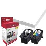 Original Canon PG-560+CL-561 + 10x15 cm Fotopapier 50 Blatt 3713 C 008 Tintenpatrone Multipack schwarz + color PVP