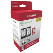  Original Canon PG-575+CL-576 + 10x15 cm Fotopapier 50 Blatt 5438 C 004 Tintenpatrone Multipack schwarz + color PVP 