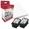  Original Canon PG-575XL+CL-576XL + 10x15 cm Fotopapier 50 Blatt 5437 C 006 Tintenpatrone Multipack schwarz + color High-Capacity PVP 