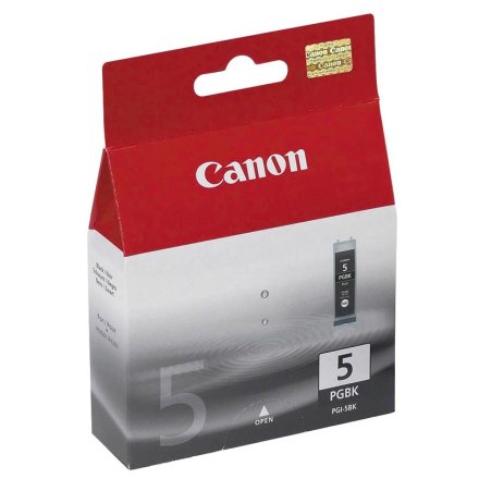 Original Canon PGI-5bk 0628B001 Tintenpatrone schwarz pigmentiert (ca. 505 Seiten)