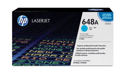 Original HP 648A CE 261 A Toner cyan (ca. 11.000 Seiten)