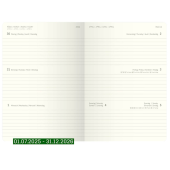  Buchkalender Conceptum Juli 2025 - Dezember 2026 von SIGEL, DIN A5, schwarz 