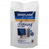  Bildschirm Reinigungstücher von Dataflash, 100 Tücher, Nachfüllpack 