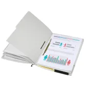  5 Personalhefter von dots, DIN A4, 230g/qm, lichtgrau 