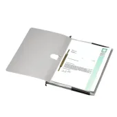  25 Taschenhefter von dots, DIN A4, 230g/qm, lichtgrau 