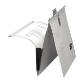  25 Taschenhefter von dots, DIN A4, 230g/qm, lichtgrau 