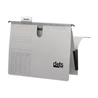 25 Taschenhefter von dots, DIN A4, 230g/qm, lichtgrau
