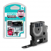  Original Dymo 1978365 DirectLabel-Etiketten weiss auf schwarz Vinyl 