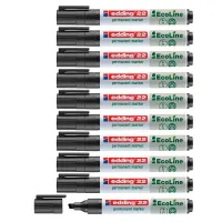 10 Permanentmarker 22 EcoLine von edding, schwarz