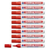  10 Permanentmarker 3000 von edding, rot 