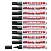 10 Permanentmarker 3000 von edding, schwarz