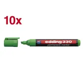  10 Permanentmarker 330 von edding, grün 