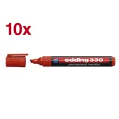  10 Permanentmarker 330 von edding, rot 