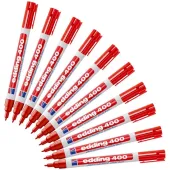  10 Permanentmarker 400 von edding, rot 