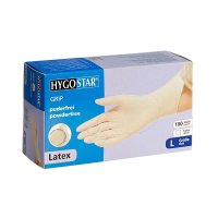 Einmalhandschuhe GRIP weiß von HYGOSTAR unisex Größe L 100 St.