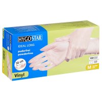 Einmalhandschuhe IDEAL LONG weiß von HYGOSTAR unisex Größe M 100 St.