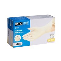 Einmalhandschuhe GRIP weiß von HYGOSTAR unisex Größe M 100 St.