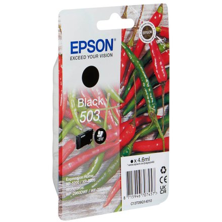 Original Epson 503 C 13 T 09Q14010 Tintenpatrone schwarz (ca. 210 Seiten)
