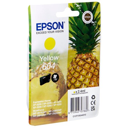 Original Epson C13T10G44010 604 Tintenpatrone gelb (ca. 130 Seiten)
