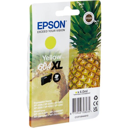 Original Epson C13T10H44010 604 XL Tintenpatrone gelb High-Capacity (ca. 350 Seiten)