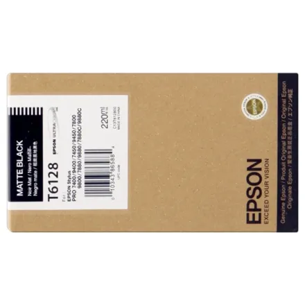 Original Epson C13T61280N T6128 Tintenpatrone schwarz matt (ca. 220 ml)