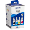  Original Epson C13T664640 664 Tintenflasche MultiPack Bk,C,M,Y (ca. 70 ml) 