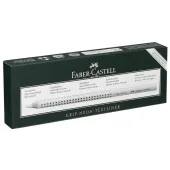  12 Bleistifte Jumbo GRIP 2001 von FABER-CASTELL, B, silber 